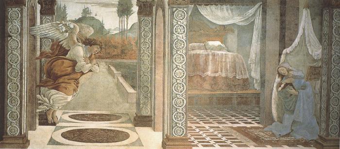 Sandro Botticelli Annunciation of San Martino alla Scala (mk36) oil painting picture